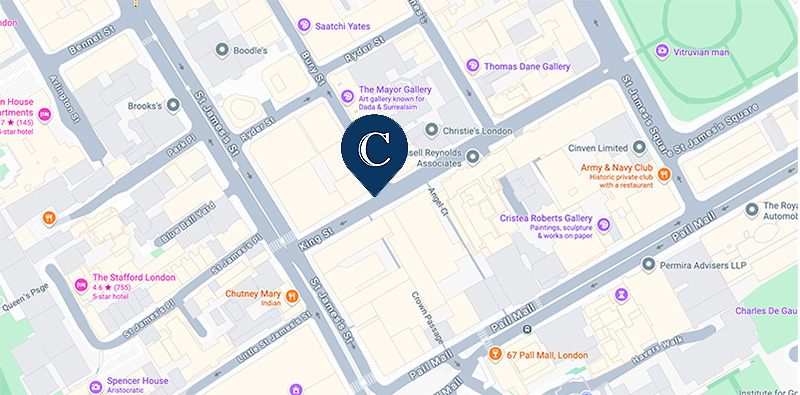 Street map showing the London office at 15 King Street, St James’s (opens in a new tab)